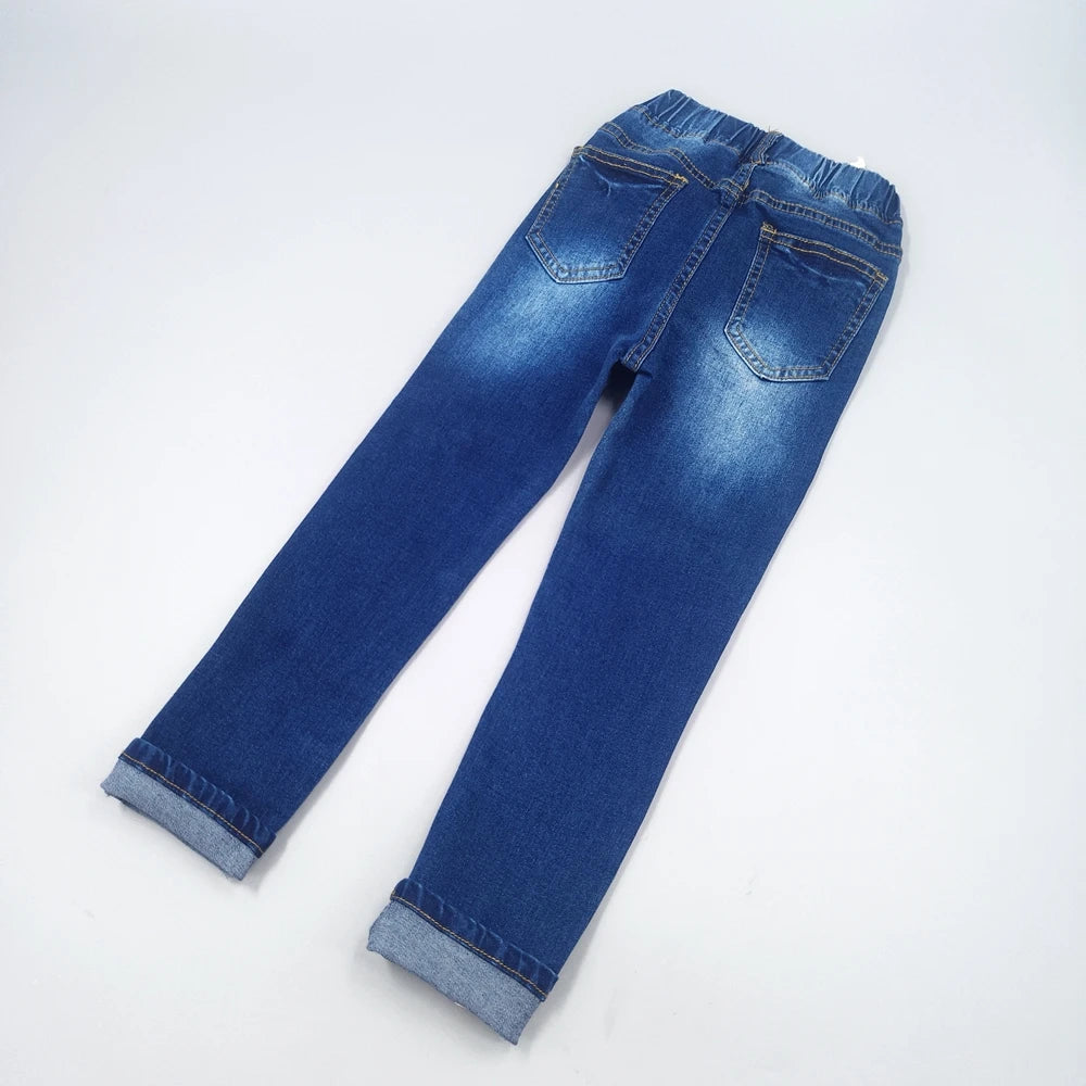 Floral Embroidery Jean