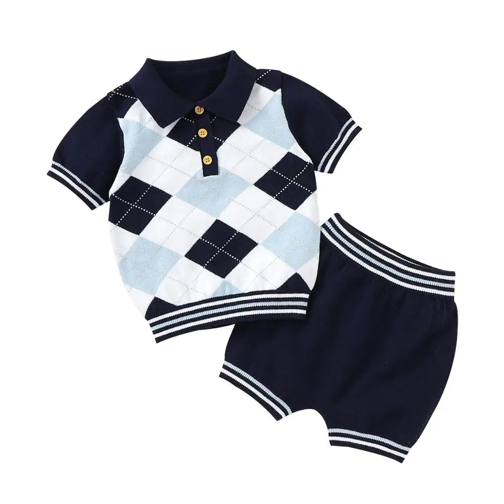 Little Golfer Knitted Set