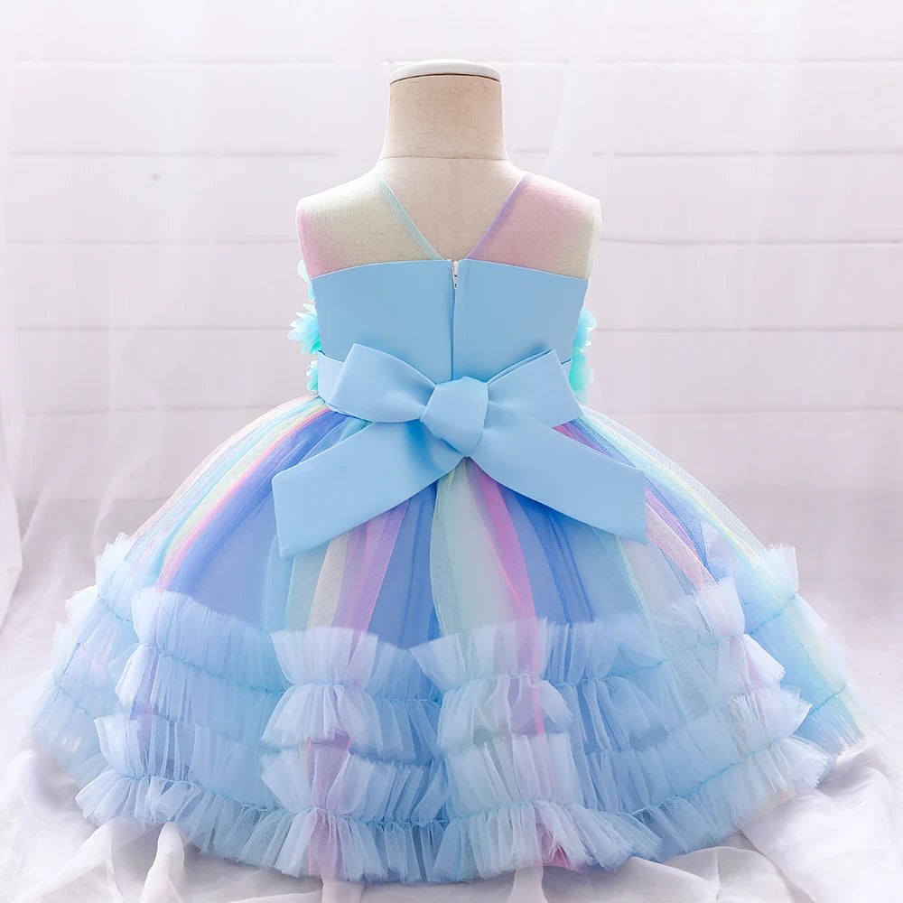 Rainbow Bloom Princess Dress