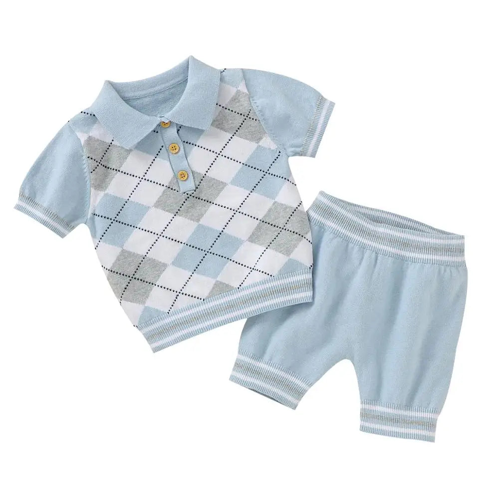 Little Golfer Knitted Set