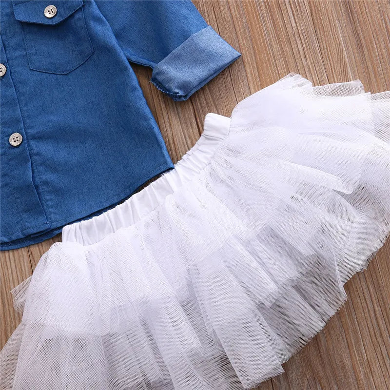 Twirling Denim Princess Set