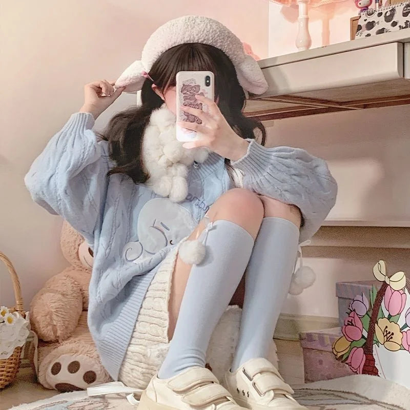 Mardi Cinnamoroll Print Sweater