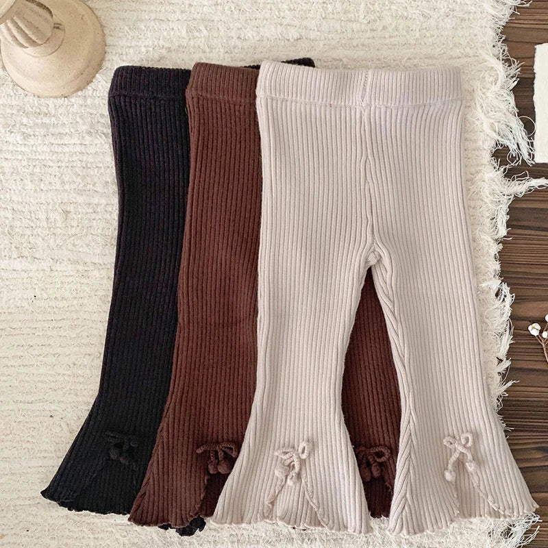 Knitted Bell Bottom Pants