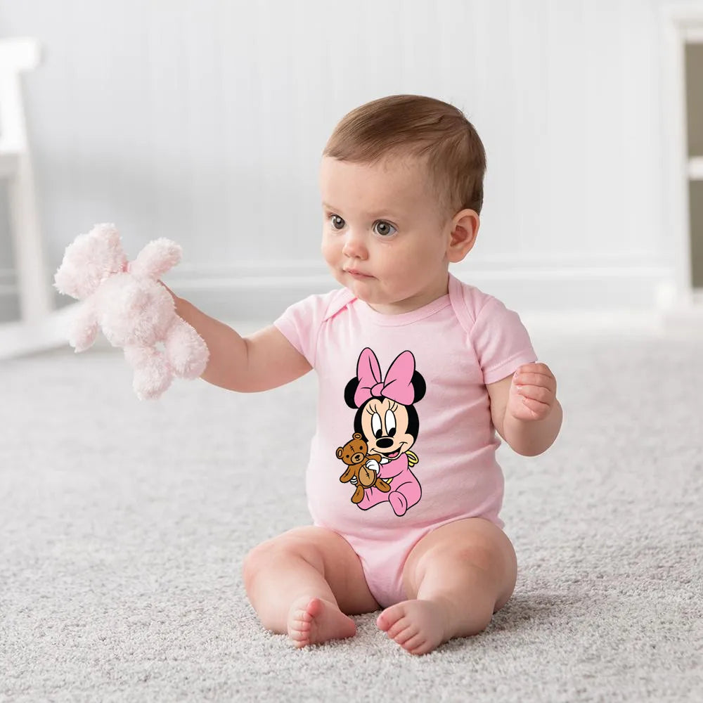 Pink Minnie Mouse Onesie