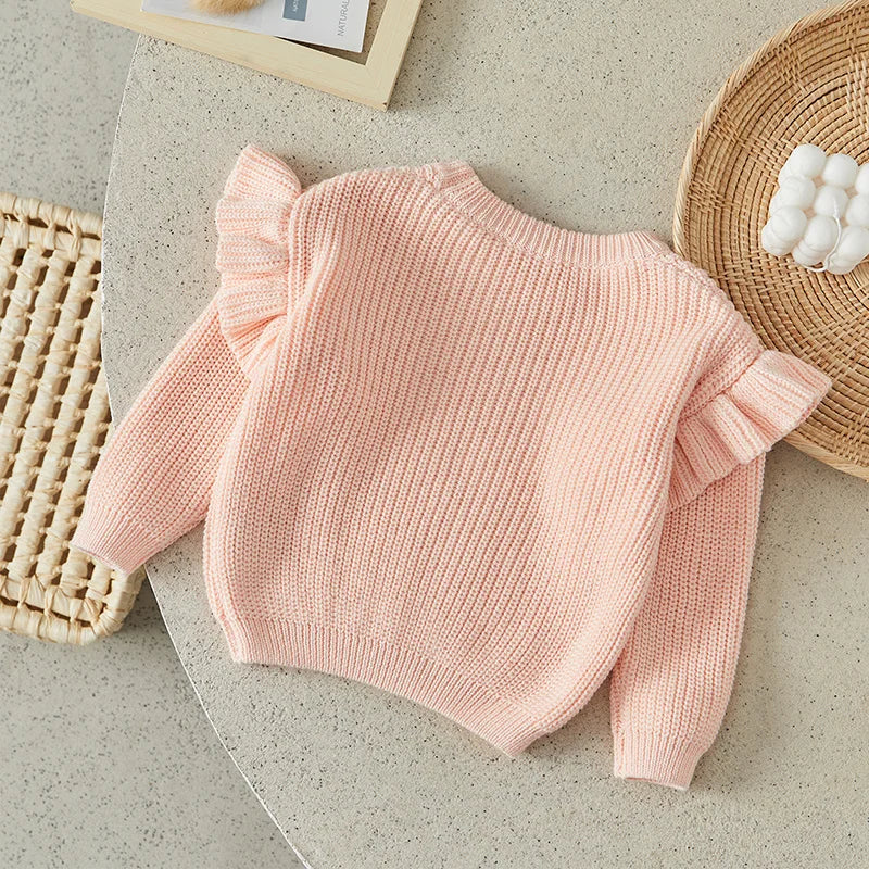 Cozy Ruffle Knit Sweater