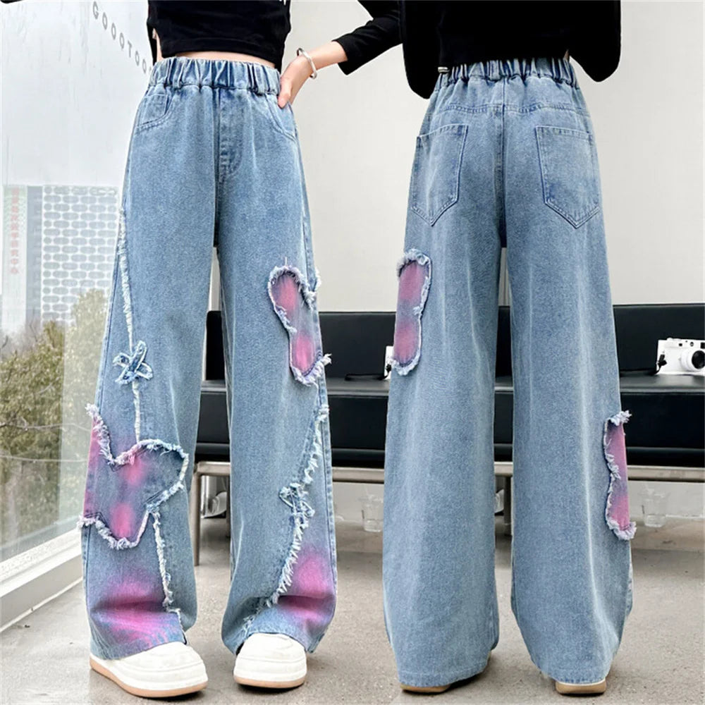 Butterfly Wide Leg Jean