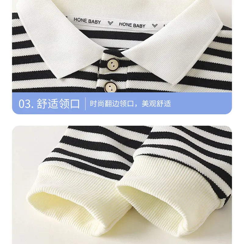 Long Sleeve Stripe Polo shirt