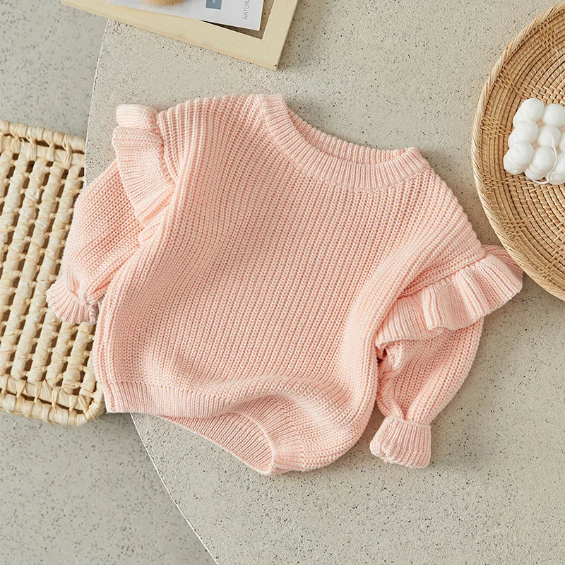 Cozy Ruffle Knit Sweater