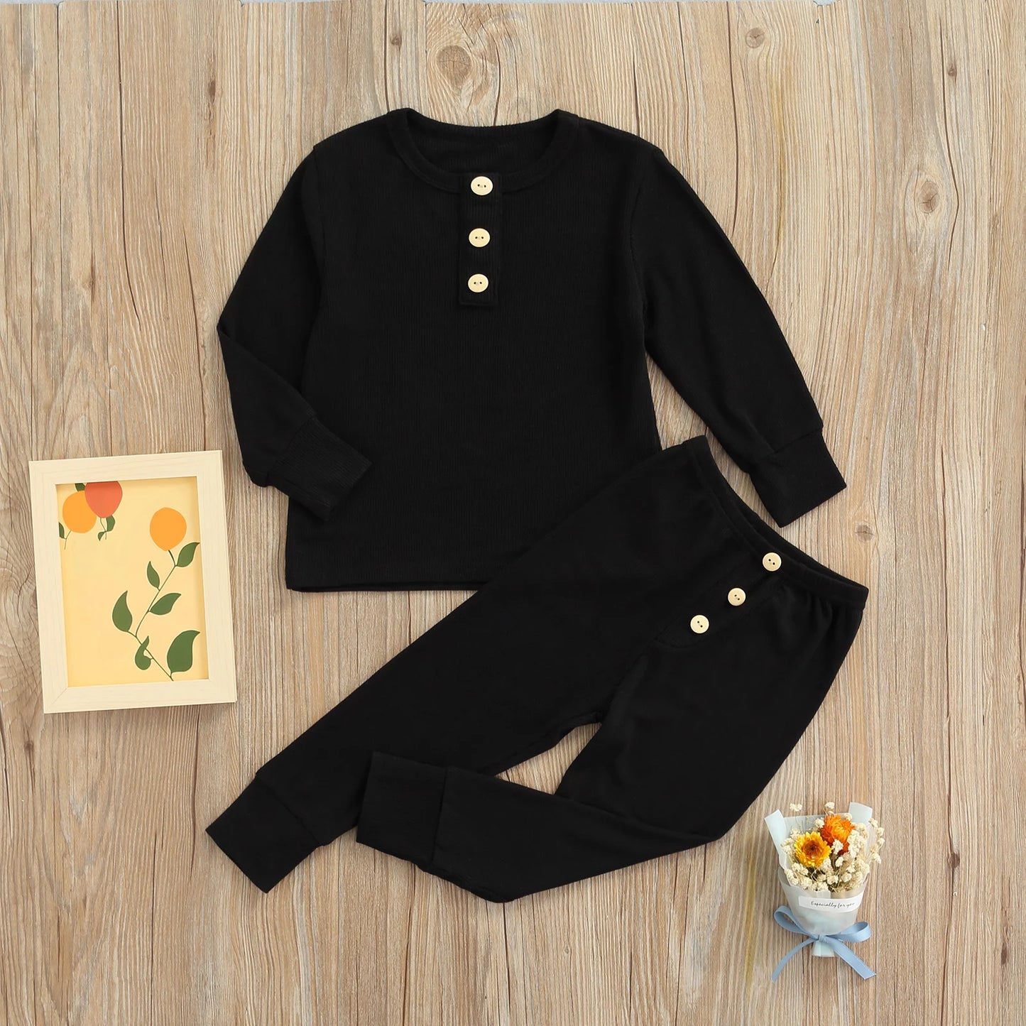 Simple Plain Cotton Pajamas