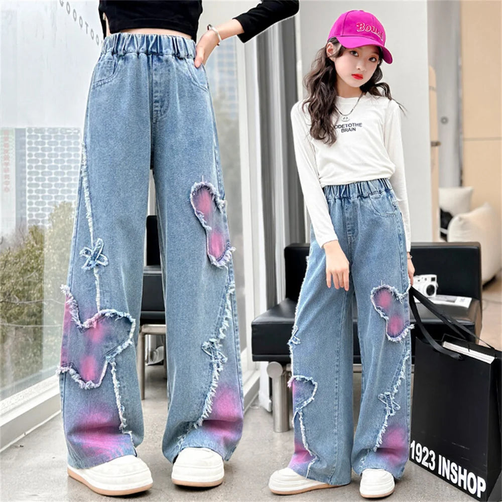 Butterfly Wide Leg Jean