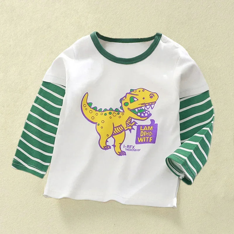 Long Sleeve Cartoon T-Shirt