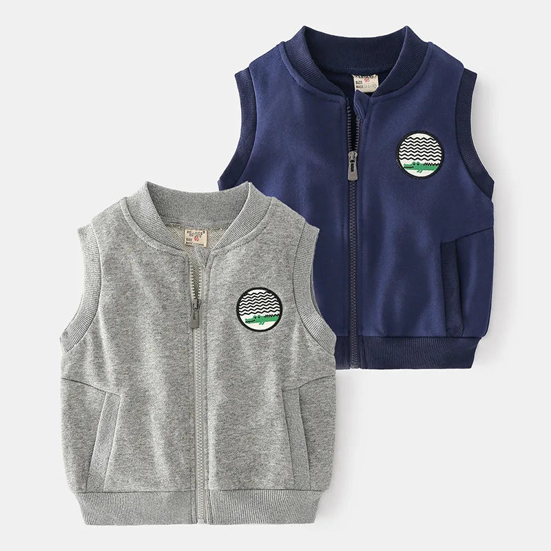 Cotton Zipper Vest