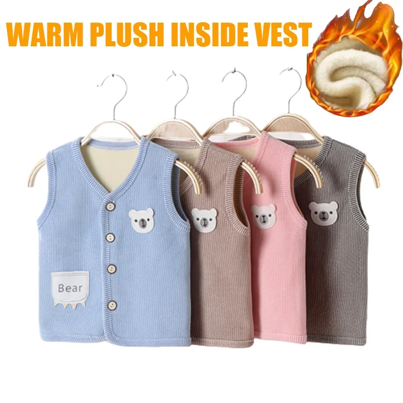 Pastel Bear Knit Vest