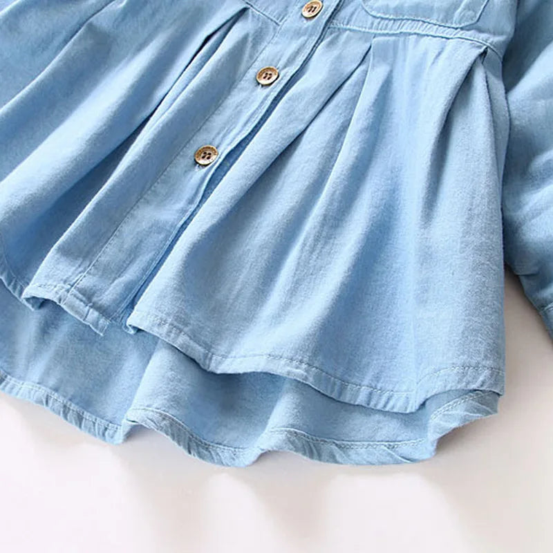 Denim Button-Up Dress