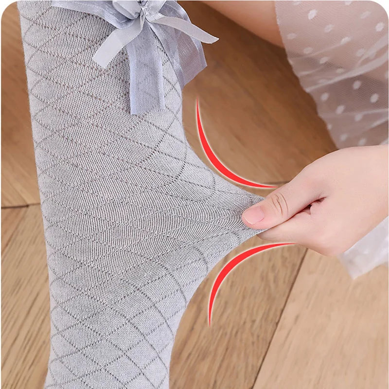 Ribbon Knee High Socks