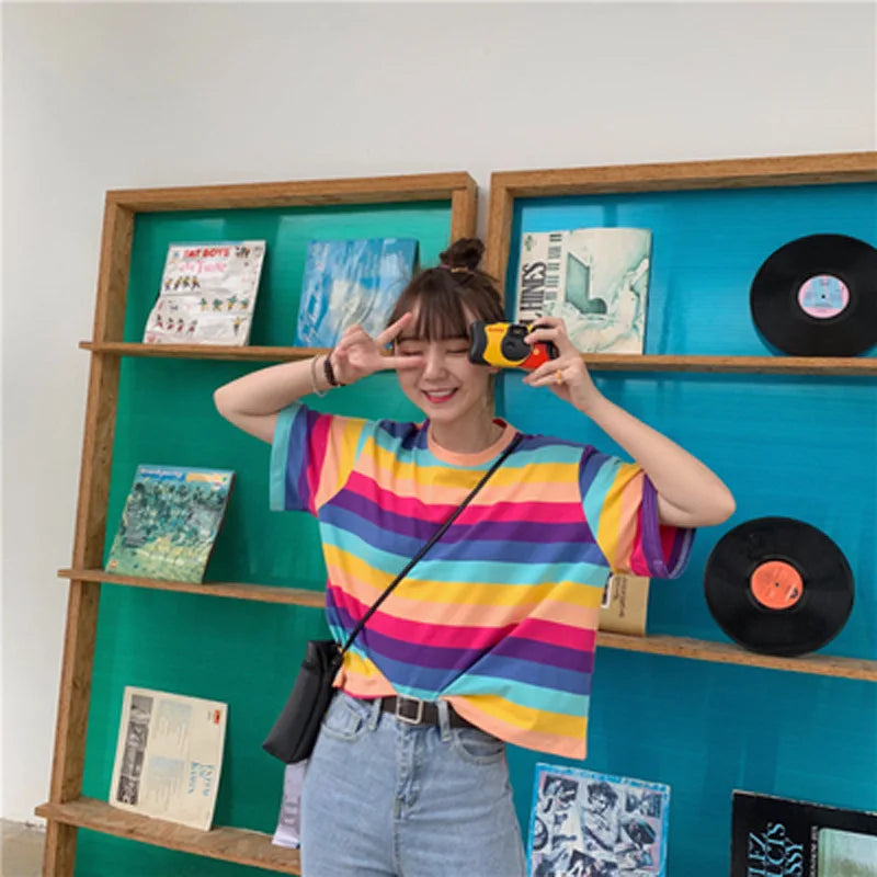 Rainbow Stripe T-Shirt