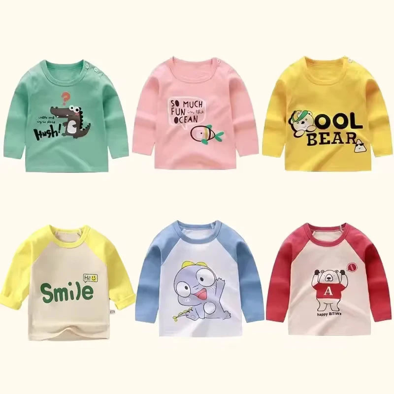 Long Sleeve Cartoon T-Shirt