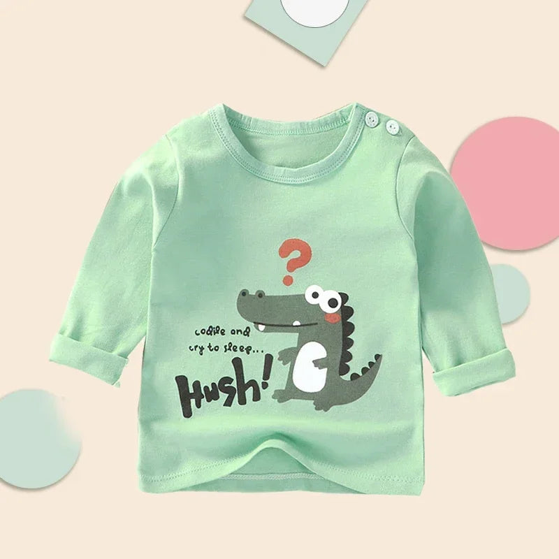 Long Sleeve Cartoon T-Shirt