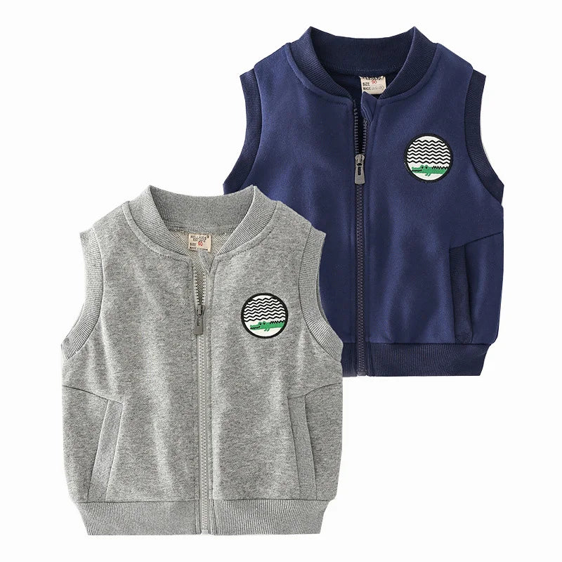 Cotton Zipper Vest