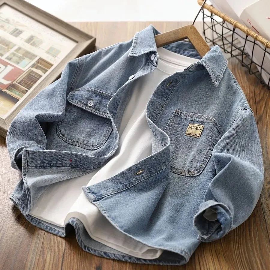 Long Sleeve Denim Shirt