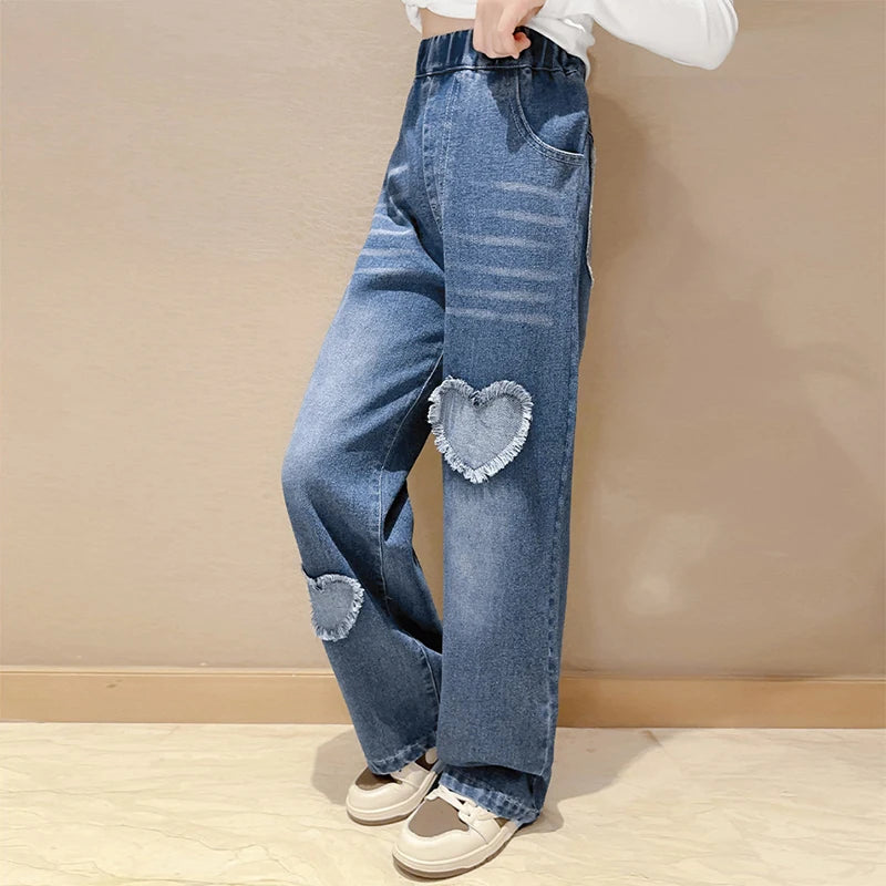 Sweetheart Wide-Leg Denim