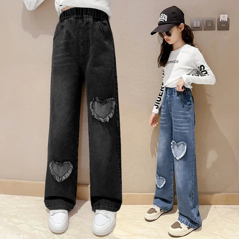 Sweetheart Wide-Leg Denim