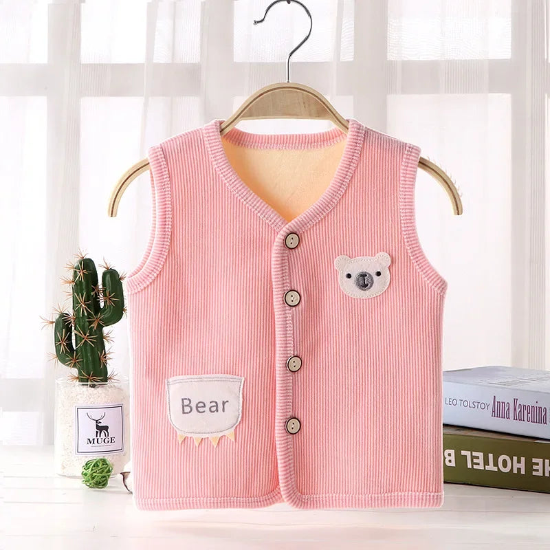 Pastel Bear Knit Vest