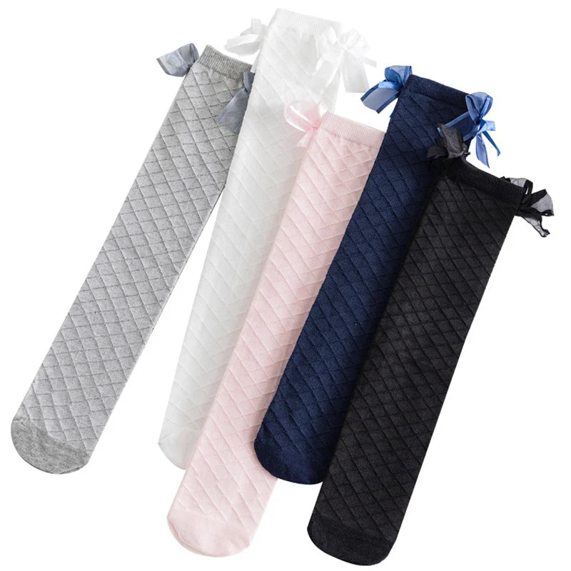 Ribbon Knee High Socks