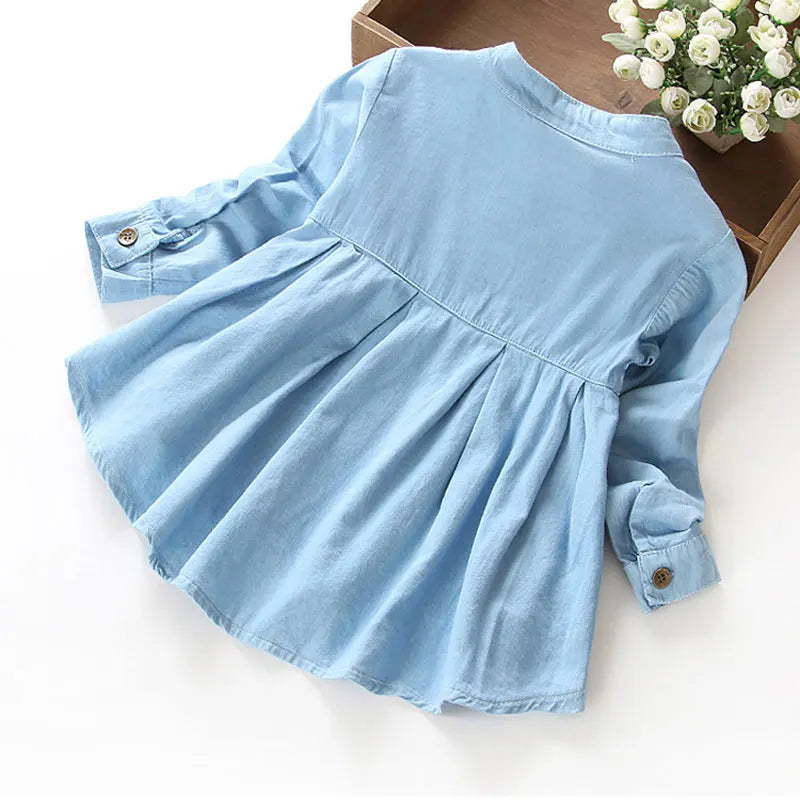 Denim Button-Up Dress