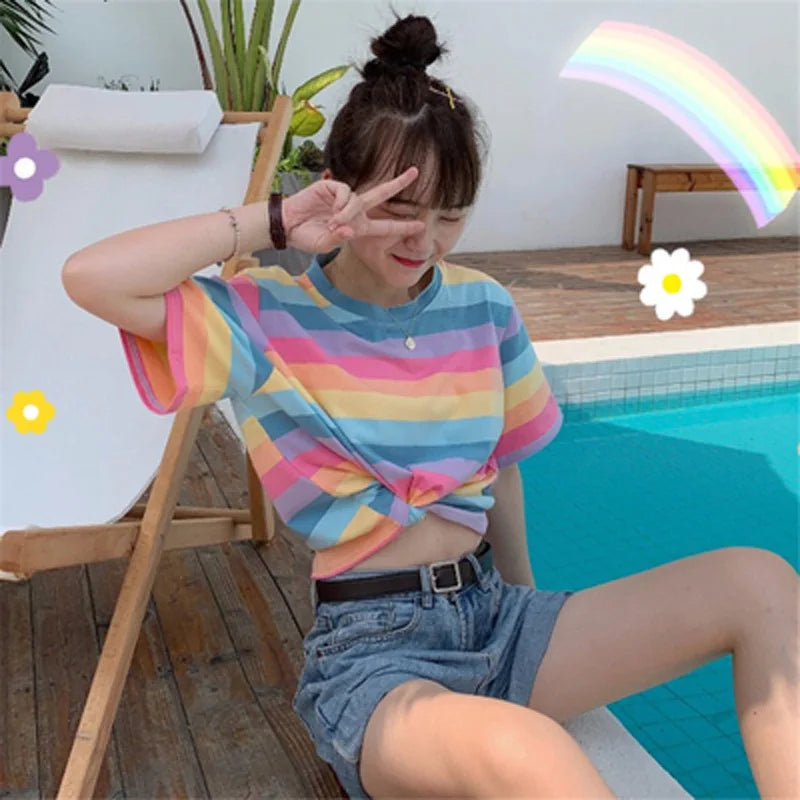 Rainbow Stripe T-Shirt
