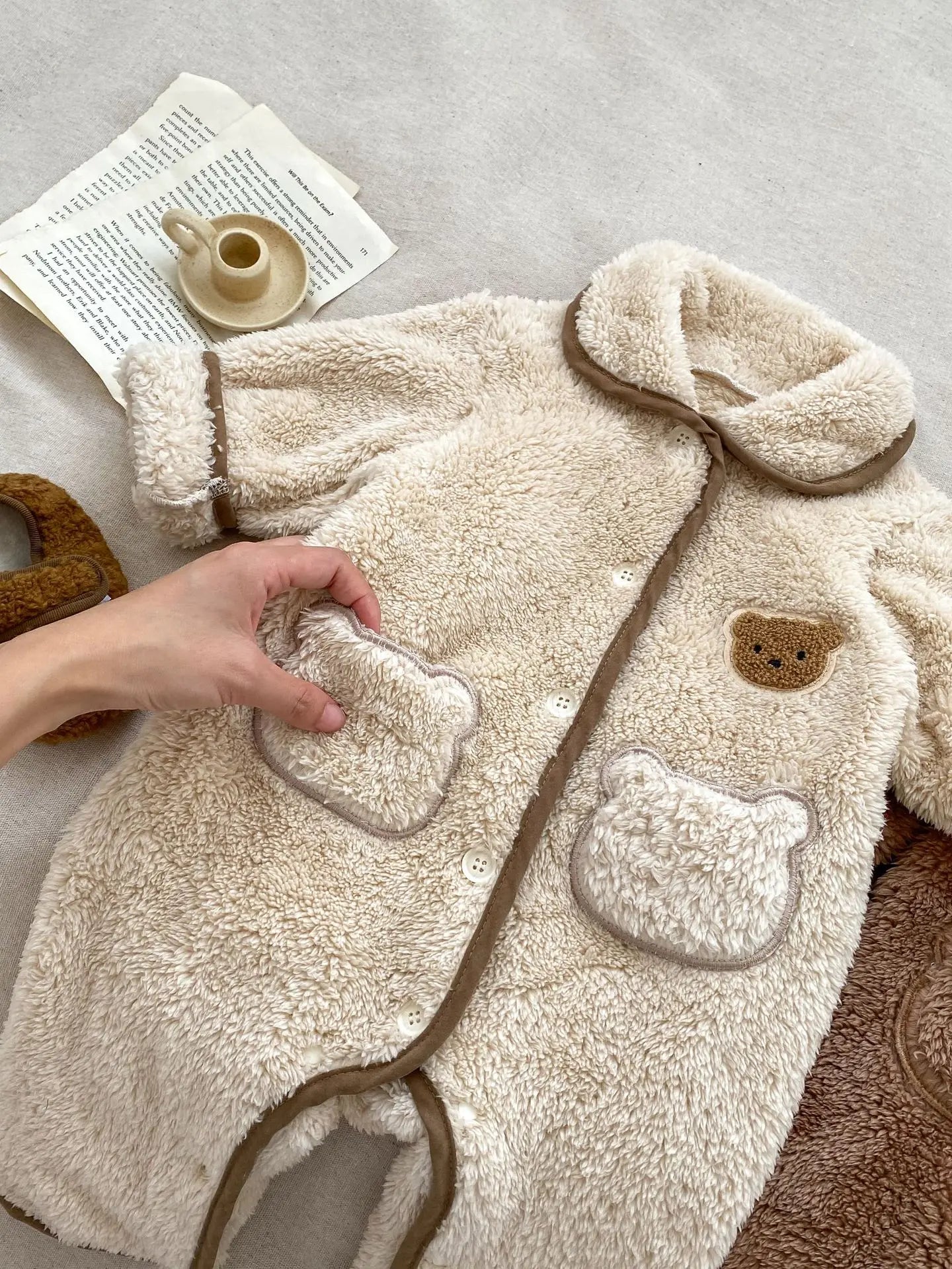 Velvet Bear Romper