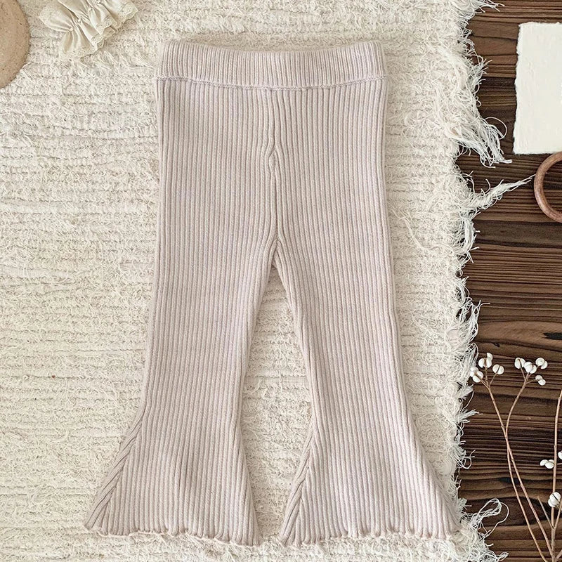 Knitted Bell Bottom Pants