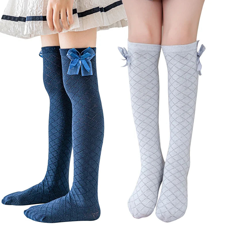Ribbon Knee High Socks