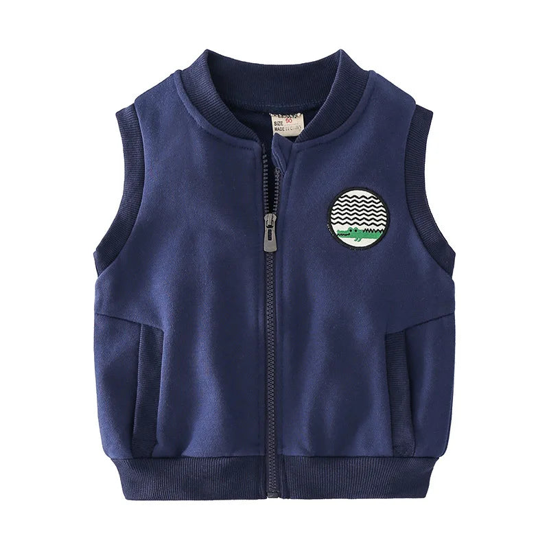Cotton Zipper Vest