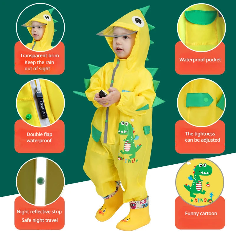 Dinosaur Poncho Raincoat