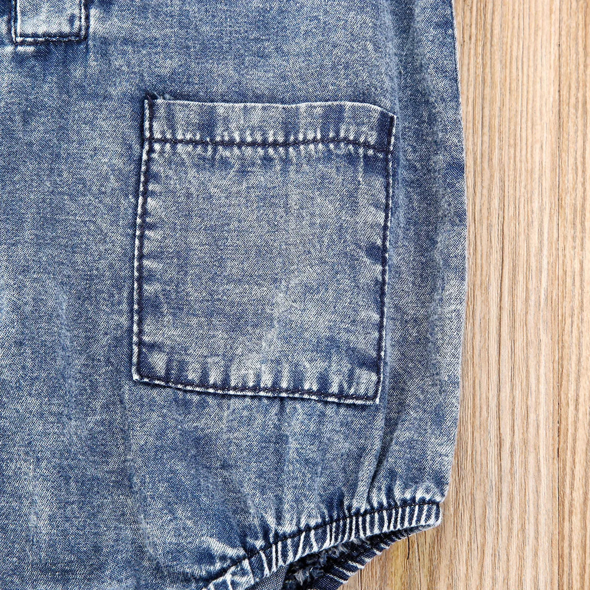 Sleeveless Denim Romper