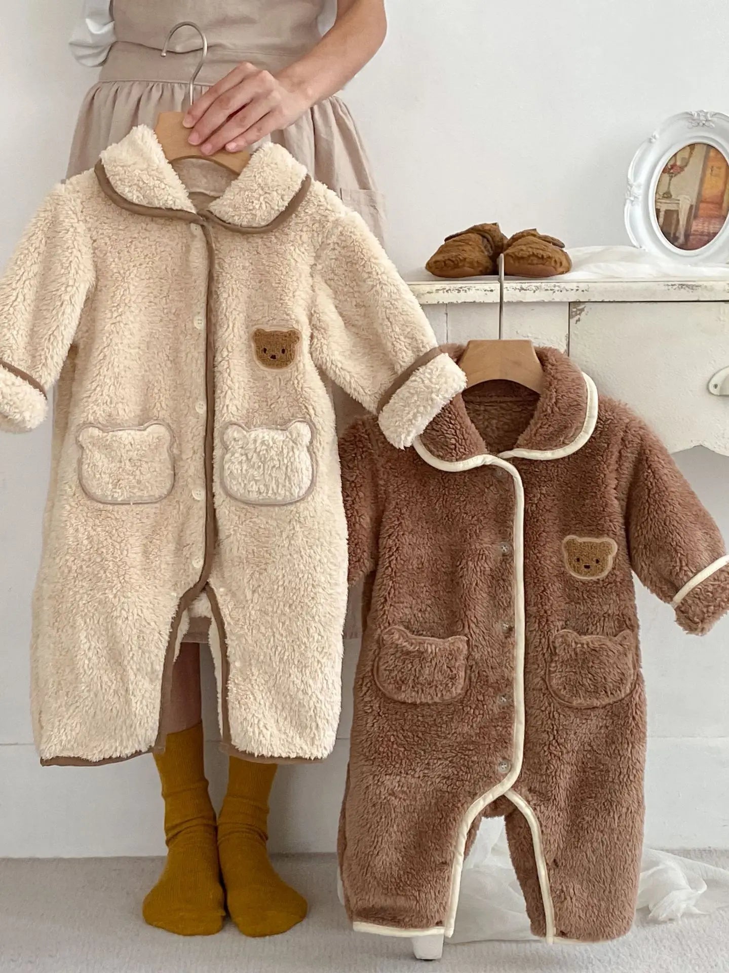 Velvet Bear Romper