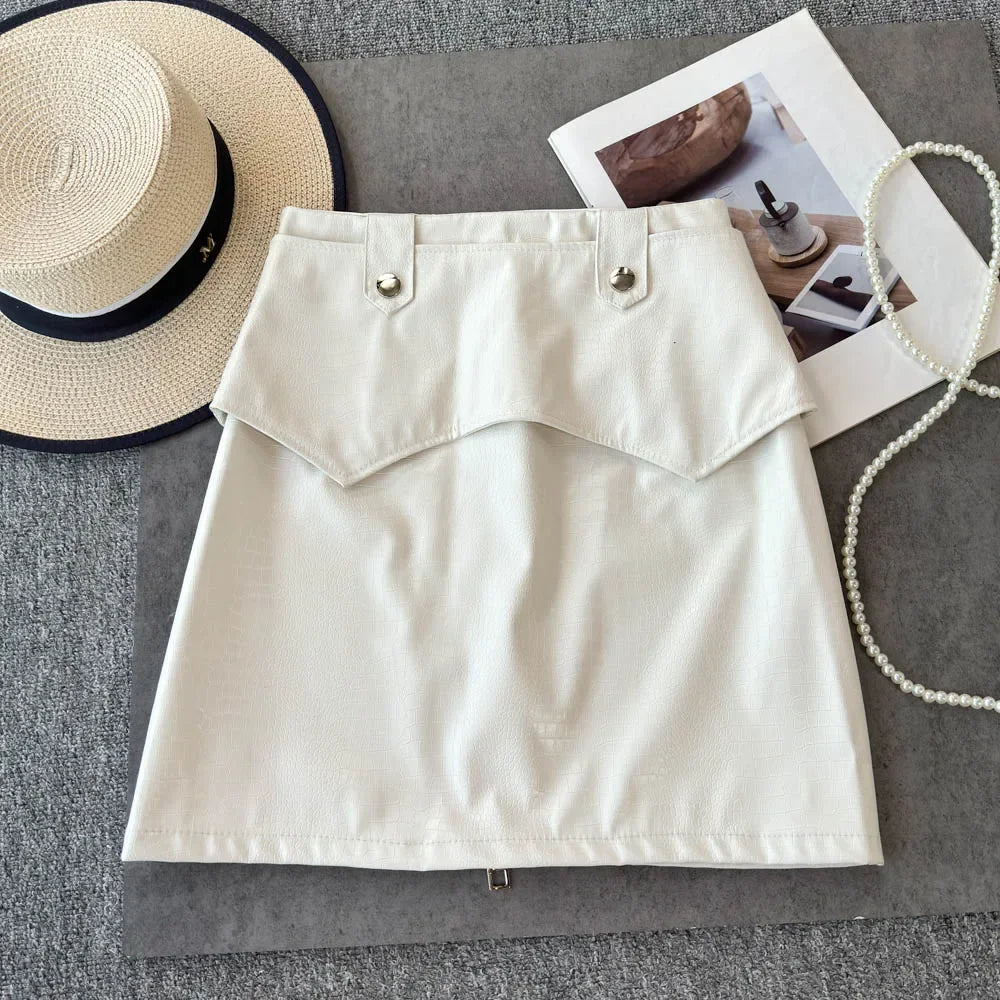 Vintage Leather Skirt