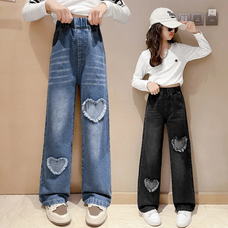 Sweetheart Wide-Leg Denim