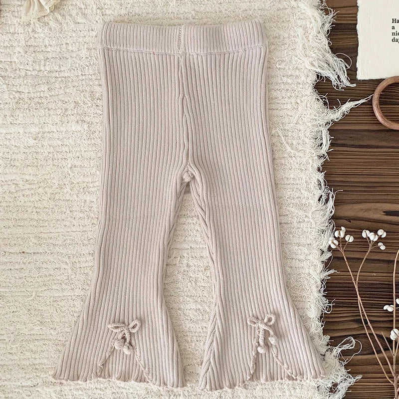 Knitted Bell Bottom Pants