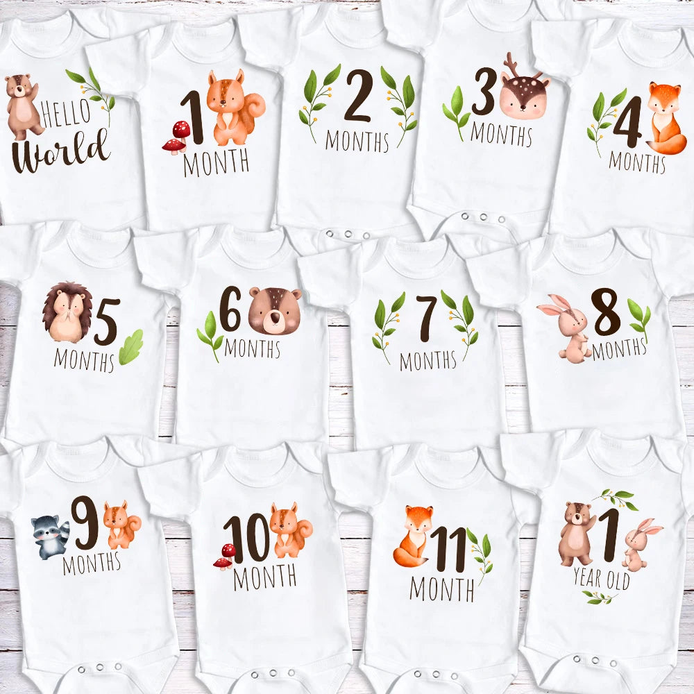 Little Steps Milestone Onesie