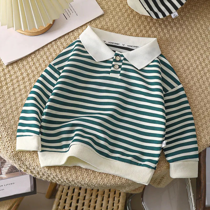 Long Sleeve Stripe Polo shirt