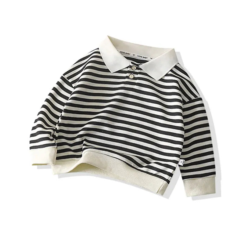 Long Sleeve Stripe Polo shirt