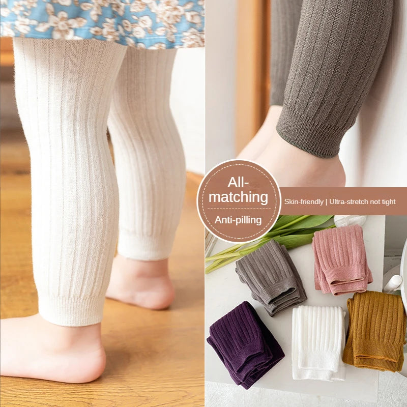 Ribbed Cotton Leggings