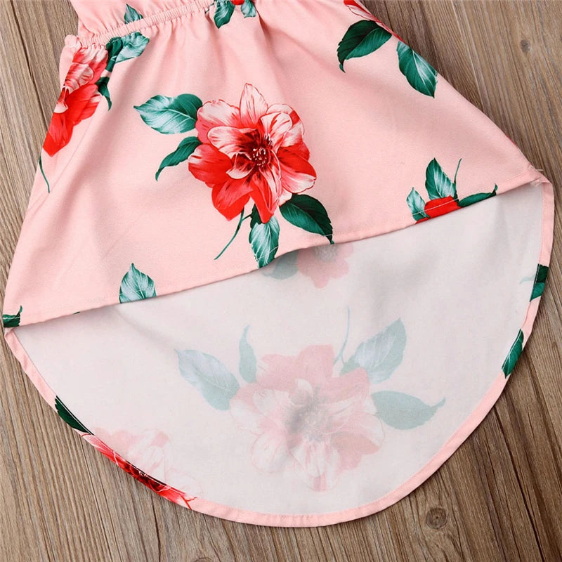 Floral High Low Dress