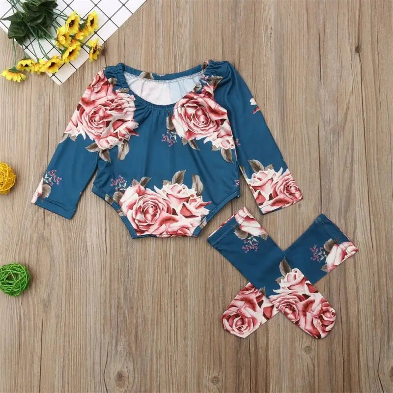 Blossom Baby Floral Romper Set