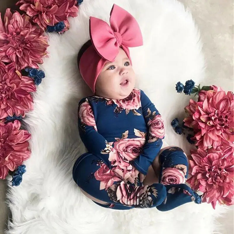 Blossom Baby Floral Romper Set