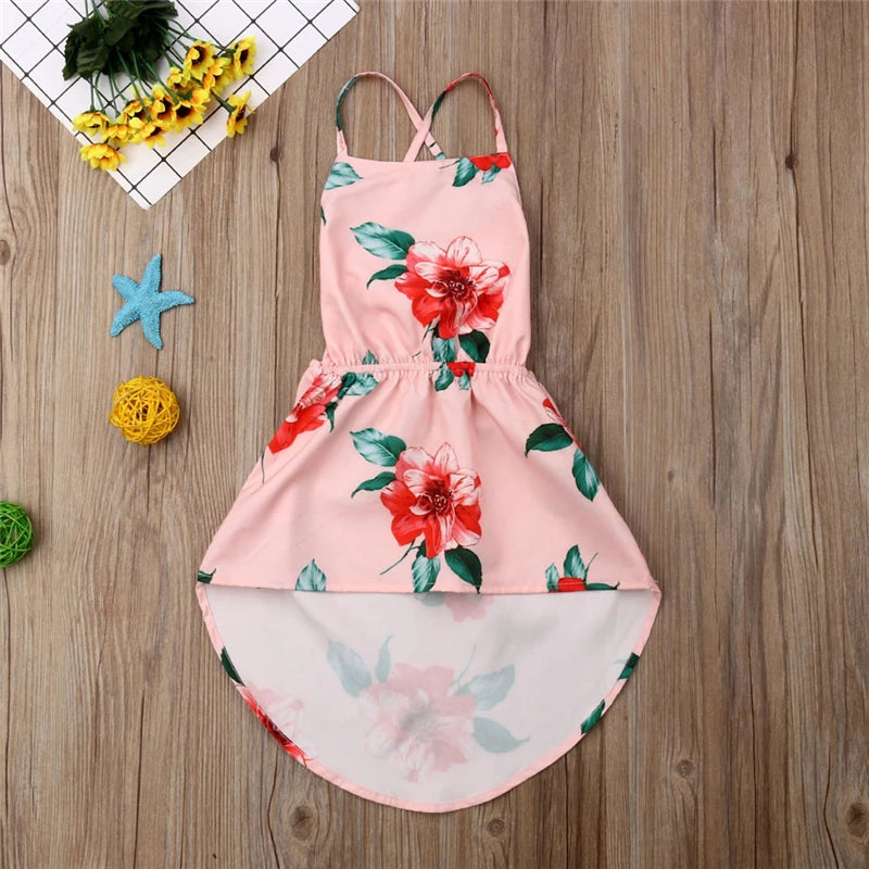 Floral High Low Dress