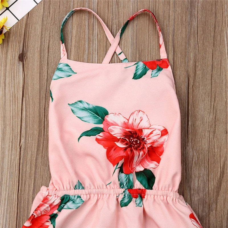 Floral High Low Dress