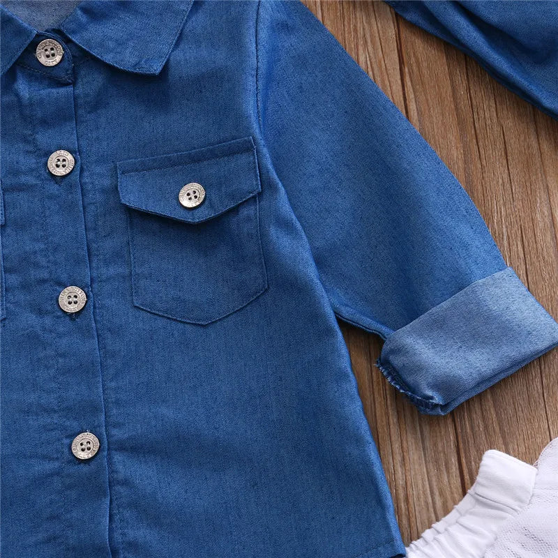 Twirling Denim Princess Set